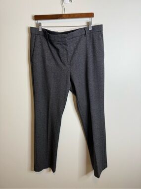 Ann Taylor Women's Gray Straight-Leg Dress Pants